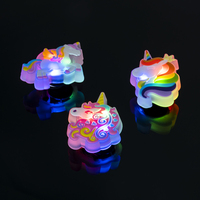 Nouveautés mode : Breloques de chaussures LED en PVC coloré, personnages de dessins animés 3D, licorne de dessin animé vintage