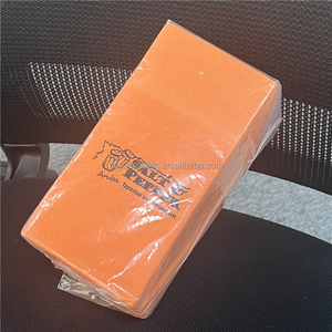 Cao Cấp Đảng Wedding Trang Trí Vải Giống Như Dùng Một Lần Ăn Tối Khăn Trải Mềm Cảm Thấy Màu Cam Cá Nhân Airlaid Giấy Khăn Ăn - Product Image 6