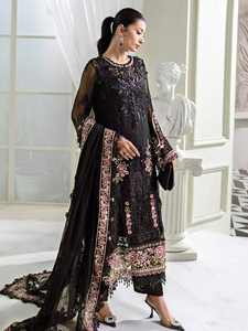 Colección Formal: Vestido de Gasa Bordado – Traje de Fiesta Pakistaní de 3 Piezas (Sin Coser/Confeccionado) para Mujer - Product Image 2