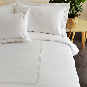 Bán buôn 100% cotton tùy chỉnh 400TC thêu 9 cái khách sạn bedding <span class=keywords><strong>Set</strong></span>, Ai Cập cotton bedding 5 sao khách sạn - Product Image 2