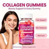 Collageen Gummies met Aangepaste Fruit Smaken, Revitaliserend en Verfraaiend voor de Huid, Veganistisch, Vitamineverrijkend, Immuniteitversterkend