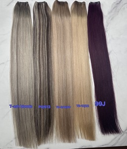 Nuovissime <span class=keywords><strong>Extension</strong></span> di <span class=keywords><strong>Capelli</strong></span> Umani Genius Weft Color Rame, Senza Ritorno, Tagliabili, Trama Senza Cuciture Ultra Sottile e Piatta - Product Image 4