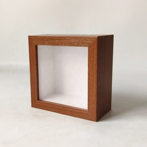 Màu cà phê mới 4x4inch 5x5 trong hộp bóng thủy tinh thực vuông màu trắng và đen 2 <span class=keywords><strong>inch</strong></span> 5cm Khung hộp bóng sâu - Product Image 2