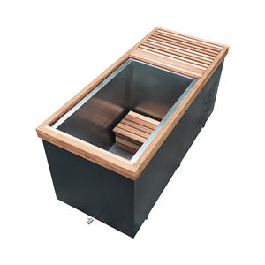 Sıcak Fırsat Ev Spa'ları Paslanmaz Çelik Malzeme Buz Banyosu Açık Hava Soğuk Dalma Küveti Soğutucu ile 1-2 Kişilik Kullanım İçin Uygundur - Product Image 2