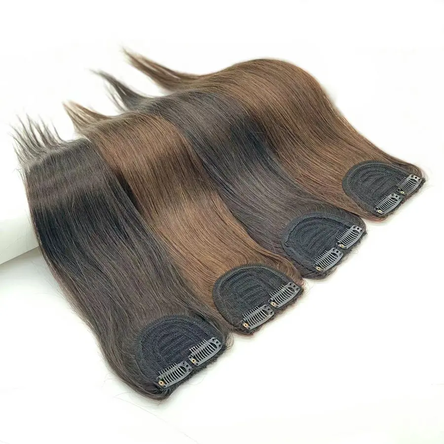 Clip In Menselijk Haar Pad Haarstukje Remy Hair Voor Het Toevoegen Van Onzichtbare Haarstukje Verhogen Dikte Haarkussentjes