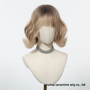 วิกผมคลุมศีรษะเต็มศีรษะสำหรับผู้หญิง สไตล์เกาหลีญี่ปุ่น โลลิต้าผมสั้นหยิก ลอนง่ายๆ แบบ JK เส้นผมสังเคราะห์ที่ดูสมจริง - Product Image 3