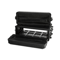 Équipement audio professionnel, boîtier d'amplificateur en plastique PE, boîtier d'amplificateur portable 3U, boîtier d'avionnage