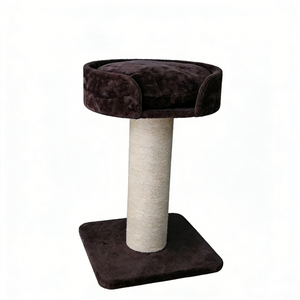 Griffoir robuste pour chat avec lit en peluche surélevé - Meuble stable pour chat - Product Image 1
