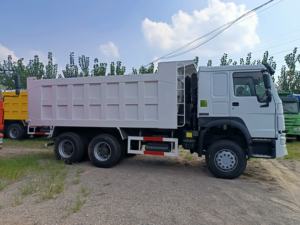 Nuevo Euro 2 Emisión Construcción hidráulica automática Usado HOWO 6X4 RHD Camión volquete diésel Cubo de acero Camión pesado Weichai - Product Image 6