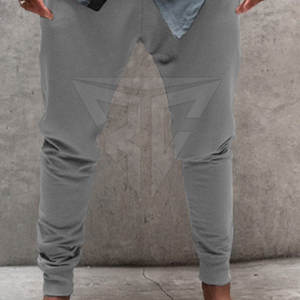 กางเกงวิ่งบันจี้จั้นคอตตอนเอวสูงสำหรับผู้ชายกางเกงแทรคผ้าแคนวาสแบบเรียบง่ายสไตล์สปอร์ตสั่งทำฉลากส่วนตัวได้ - Product Image 3