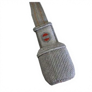 พู่ห้อยดาบสีดำสำหรับเจ้าหน้าที่ ปรับขนาดได้ ตกแต่งด้วยลูกปัดอะครอนถักโครเชต์ ประดับด้วยลวดทองเหลืองและพู่ไหมทนทาน - Product Image 3