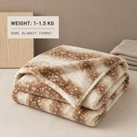 Plaid de luxe double face en fausse fourrure à motif animal, réversible, super doux, écologique, lavable, pour canapé, lit et décoration intérieure