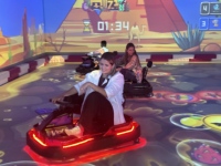 Kart de projection interactif Gooest Virokart pour enfants et adultes en centre commercial et centre de divertissement