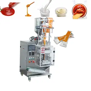 Otomatik 3 4 tarafı sızdırmazlık sıvı paketleme makinesi domates biber pizza sosu baharat torbası paketleme makinesi dolum makinesi