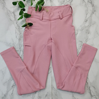 Collants d'Équitation Roses pour Filles 6-18 Ans, Pantalons d'Équitation pour Enfants, Leggings d'Équitation, Vêtements d'Équestre