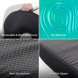 Cojín de Asiento en Forma de U de Espuma Viscoelástica con Gel Refrigerante, Alivio para <span class=keywords><strong>Hemorroides</strong></span> y Soporte para el Coxis - Product Image 5