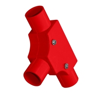 Cache-embouts d'inspection en PVC, couleur rouge, ignifuges, certifiés AC BF TR ISO9001, pour câblage électrique et décoration intérieure