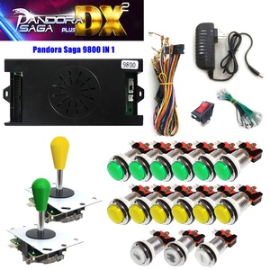 Kit de Juego Arcade <span class=keywords><strong>Pandora</strong></span>'s 9800 <span class=keywords><strong>en</strong></span> 1, Caja de Juego Saga, Joystick de 5 Pines, Botón Pulsador Plateado, 2 Jugadores, Enchufe Estadounidense - Product Image 6