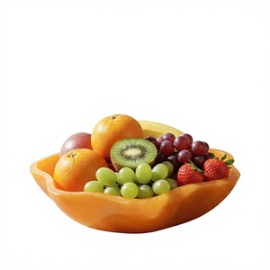 Bol en résine artisanal avec finition décorative pour table à manger, table basse, comptoir de cuisine, rangement de fruits, service de collations. - Product Image 2