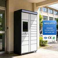 Casier à colis intelligent extérieur résistant aux intempéries pour la livraison du dernier kilomètre, service en libre-service 24h/24 et 7j/7, armoire de livraison automatisée avec écran tactile