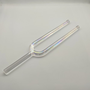 Diapason in Cristallo Trasparente Accordato ai Chakra per Guarigione Sonora e Meditazione - Product Image 6
