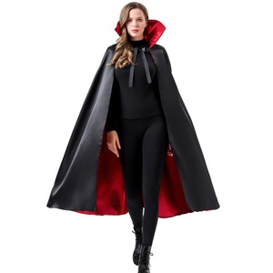 black dress red cape costume 1.4m Reversible Black & Red Vampire Cape – Adult Halloween Costume Acc –  Everything Party