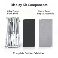 Stand d'exposition léger en aluminium, pliable et modulaire, étagères portables, présentoir pour salon professionnel