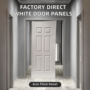 Venta Directa de Fábrica, Paneles Decorativos para Puertas Interiores, Minimalistas, de MDF, Impermeables, con Imprimación Blanca, Nuevos, de 4 cm de Grosor - Product Image 2