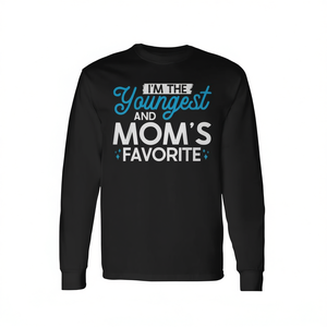 Camiseta de manga larga para el hermano más joven y favorito de las mamás - Product Image 2