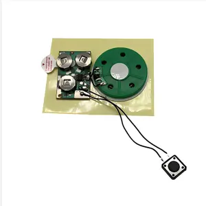 Fabricant vente en gros de modules sonores de cartes de voeux enregistrables puce de musique enregistrable pour cartes-cadeaux