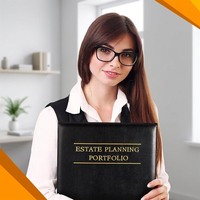 Classeur de luxe personnalisé par le fabricant, professionnel pour la planification immobilière, en cuir PU, avec 3 anneaux en D ronds