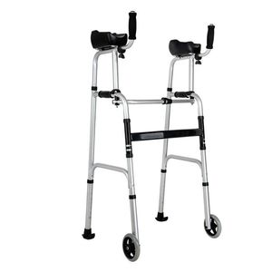 walking rollator <b>walker</b> mobility aids <b>disabled</b> for elderly adults seniors equipment stainless steel l-shaped safety bathroom - Product Image 1