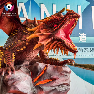 Waterproof <strong>Life</strong>-<strong>Size</strong> Animatronic Western Dragon <strong>Robot</strong> for Theme Park &amp; Public Display - Product Image 2