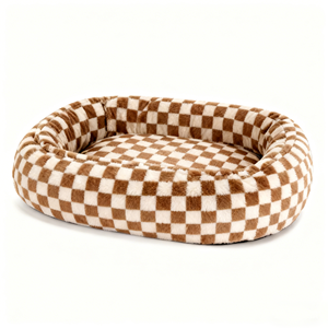 Coussin rond <span class=keywords><strong>pour</strong></span> <span class=keywords><strong>chien</strong></span> en mousse à mémoire de forme <span class=keywords><strong>orthopédique</strong></span>, apaisant, avec housse amovible lavable et doublure imperméable, fournisseur OEM ODM - Product Image 5