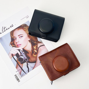 <span class=keywords><strong>Instax</strong></span> Mini Fuji Films étui pour appareil photo sac en cuir PU sac pour appareil photo instantané pour <span class=keywords><strong>Fujifilm</strong></span> <span class=keywords><strong>Instax</strong></span> <span class=keywords><strong>EVO</strong></span> - Product Image 1