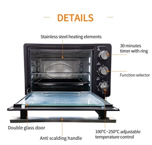 Chất lượng cao 1300W 18L <span class=keywords><strong>Mini</strong></span> tosater Lò đa chức năng gia đình Lò Nướng Bánh & lò nướng bánh pizza để nướng - Product Image 5