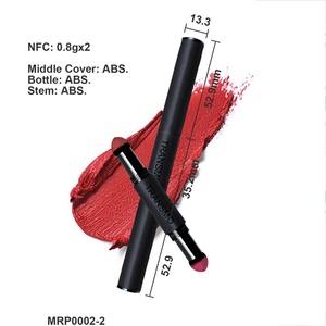 Tube vide double face personnalisé pour rouge à lèvres, baume à lèvres, ou correcteur, conteneur 0,8g*2 en plastique ABS avec bouchon à vis – Fabricant - Product Image 2