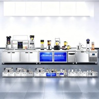 Nouvel équipement commercial pour bubble tea, ensemble complet, support multifonctionnel réglable, acier inoxydable de qualité alimentaire, haute qualité, durable