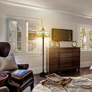 Đèn đứng <span class=keywords><strong>Tiffany</strong></span> 3 bóng đèn, đèn đọc sách đứng, phong cách Baroque, kính màu, phòng khách, đèn đứng <span class=keywords><strong>Tiffany</strong></span>, đèn kính màu - Product Image 4