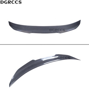 Original for Q50 Q50S Q50L PSM Style Honeycomb Carbon Fiber Non Perforated <b>Rear</b> <b>Spoiler</b> Trunk Wing 2013-2023 Carbon - Product Image 2