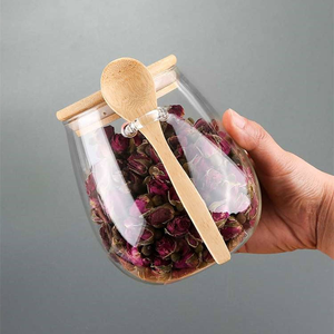 <span class=keywords><strong>Bocal</strong></span> de conservation <span class=keywords><strong>en</strong></span> <span class=keywords><strong>verre</strong></span>, bouteille alimentaire, récipient de cuisine <span class=keywords><strong>en</strong></span> borosilicate, hermétique, <span class=keywords><strong>avec</strong></span> <span class=keywords><strong>couvercle</strong></span> <span class=keywords><strong>en</strong></span> bambou, cuillère <span class=keywords><strong>en</strong></span> bois, transparent, grand format, pour thé, collations, garde-manger - Product Image 4