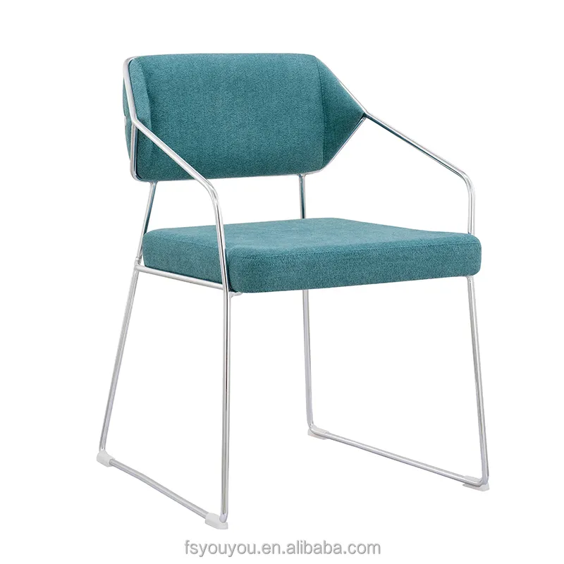 Silla moderna de estilo nórdico para restaurante, sillón con patas de Metal, de cuero Pu, color blanco cromado, Estilo Vintage, para recepción y comedor