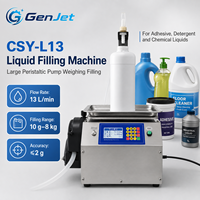 Machine de remplissage de liquides à pompe péristaltique automatique, doseur de colle et de solvant haute viscosité 13L/min, dosage quantitatif par pesage pour flacons de boissons