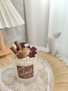 Velas Aromáticas de Cera de Soya con Diseño Art Deco Creativo, Aroma a Pastel de Helado, para Fiestas de Cumpleaños, Decoración del Hogar, Adorno para Colgar en la Pared - Product Image 3