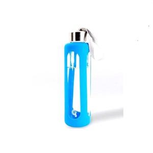 Sản phẩm bán chạy nhất chai nước thủy tinh mờ với tay áo cao su tổng hợp tùy chỉnh - Product Image 5