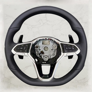 <span class=keywords><strong>Volante</strong></span> de cuero Premium directo de fábrica compatible con Volkswagen <span class=keywords><strong>Golf</strong></span> 4 5 6 6R 7 7R 7,5 8 <span class=keywords><strong>Mk5</strong></span> 6 7 Mk8 Polo Scirocco - Product Image 5