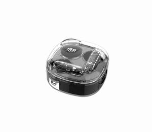 Custodia trasparente con auricolari <span class=keywords><strong>senza</strong></span> fili In cristallo con batteria a LED In-Ear per Bluetooth gadget con Display glitterato per cuffie per cellulari - Product Image 3