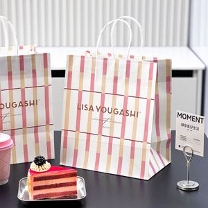 Bolsas de Papel Kraft con Logotipo Impreso Personalizado, Bolsas de Transporte para Alimentos, Aptas para Uso Alimentario, para Panadería, Café, Té y Comida - Product Image 1