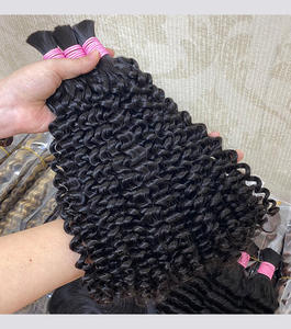 Cabello Humano Virgen al por Mayor sin Trama, Extensiones a Granel <span class=keywords><strong>Afro</strong></span> Kinky, Cabello Humano Vietnamita a Granel, Cabello Rubio Virgen para <span class=keywords><strong>Trenzas</strong></span> - Product Image 2