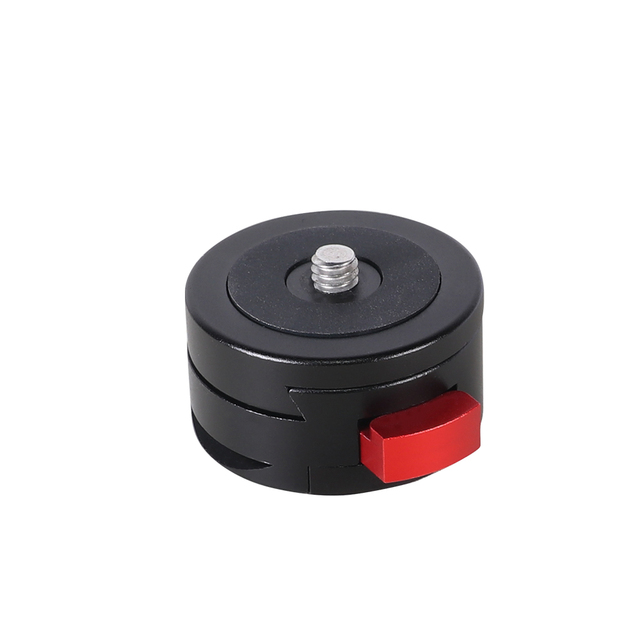 High Quality Metal Aluminium Max Load 5kg Stable Mini Quick Release 1/4" Base Holder Mount for DSLR Camera Tripod Heads Gimbals